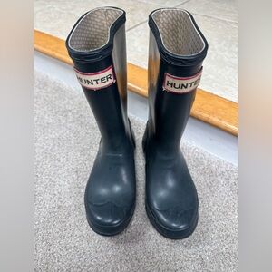 Hunter Kids Classic Black Rain Boots